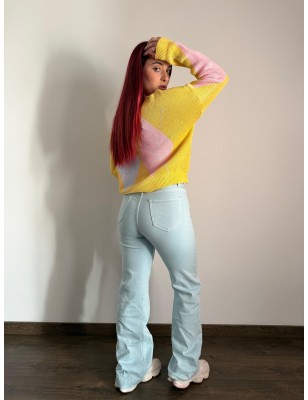 PANTALÓN AZUL PASTEL